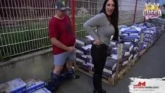 Play Fat With Small Cock Fucks A Brunette's Ass Secretly