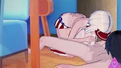 Redare Babe Hentai cu sâni uriași se murdărește cu Big Dick