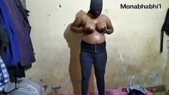 Oliated Up Desi Bhabhi Big Tettes in Hardcore Lesbian Encounter